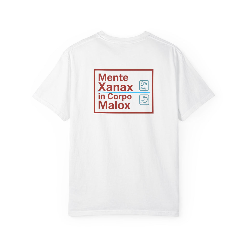 T-Shirt Mente Xanax in Corpo Malox - Comfort Colors Premium