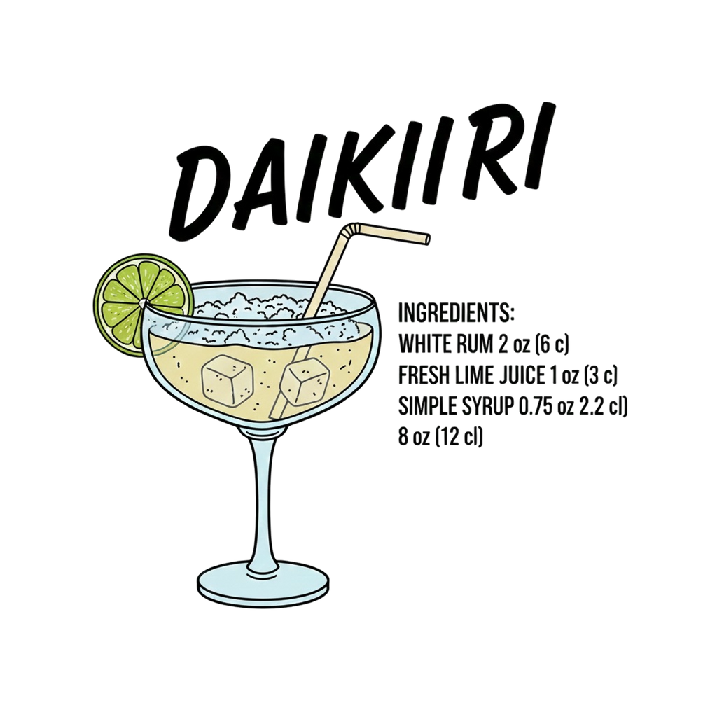 Daiquiri Cocktail T-Shirt – Graphic Tee