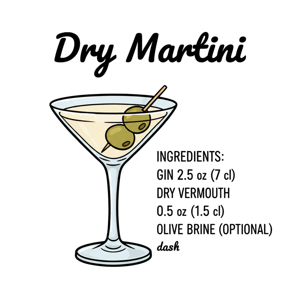 Dry Martini T-Shirt – Graphic Tee