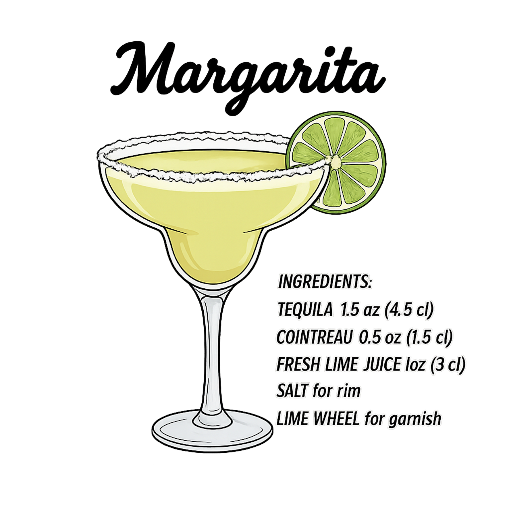 Margarita Cocktail T-Shirt – Graphic Tee