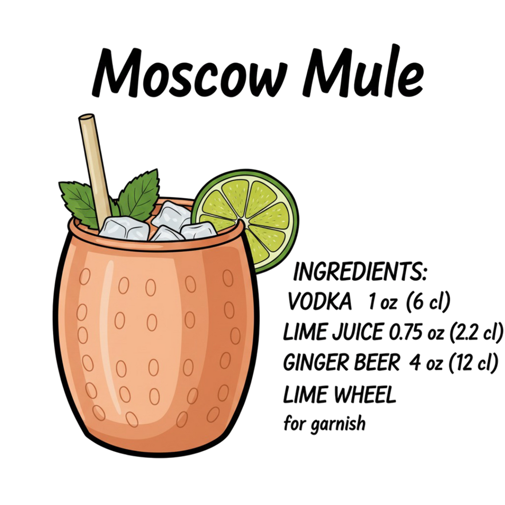 Moscow Mule Cocktail T-Shirt – Graphic Tee