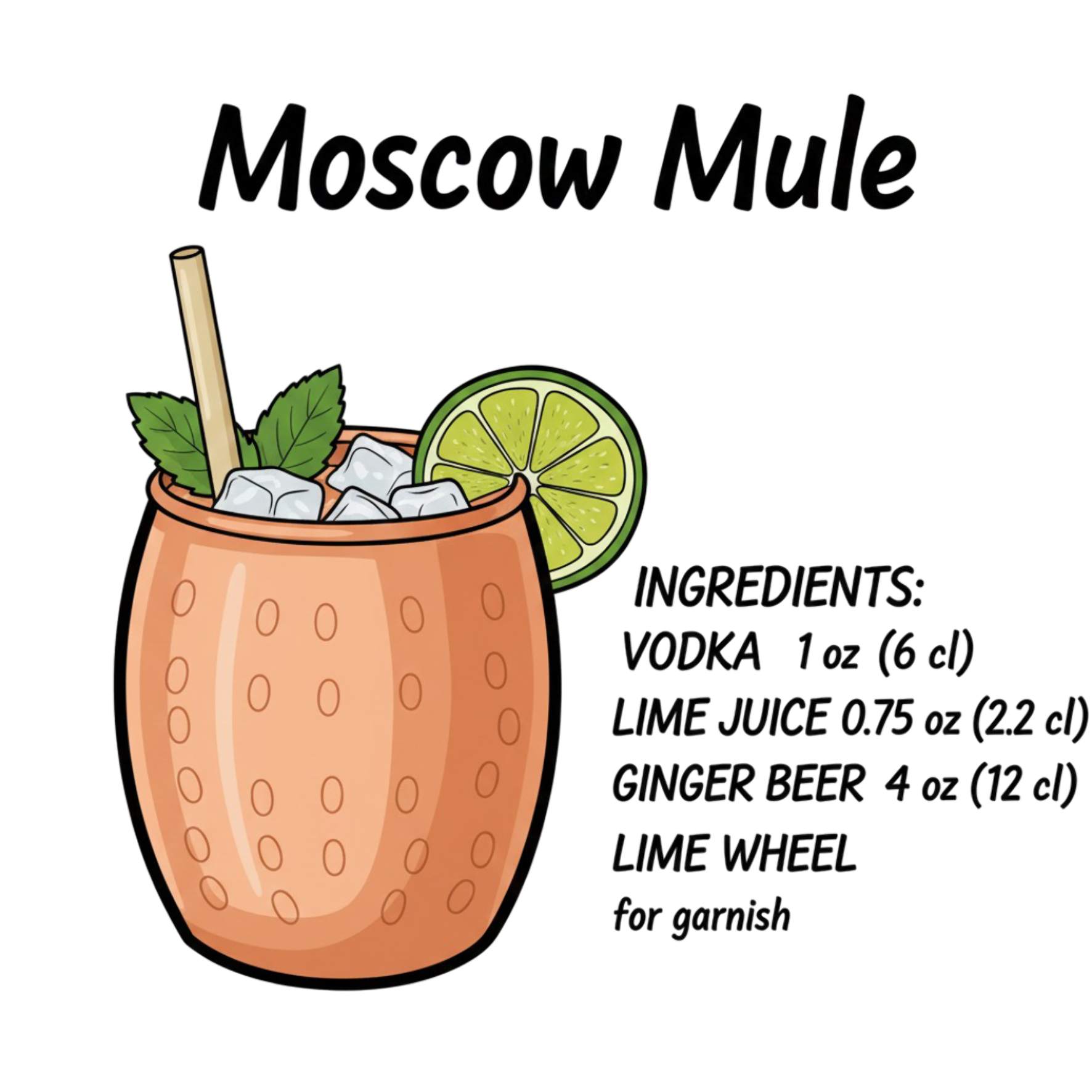 Moscow Mule Cocktail T-Shirt – Graphic Tee